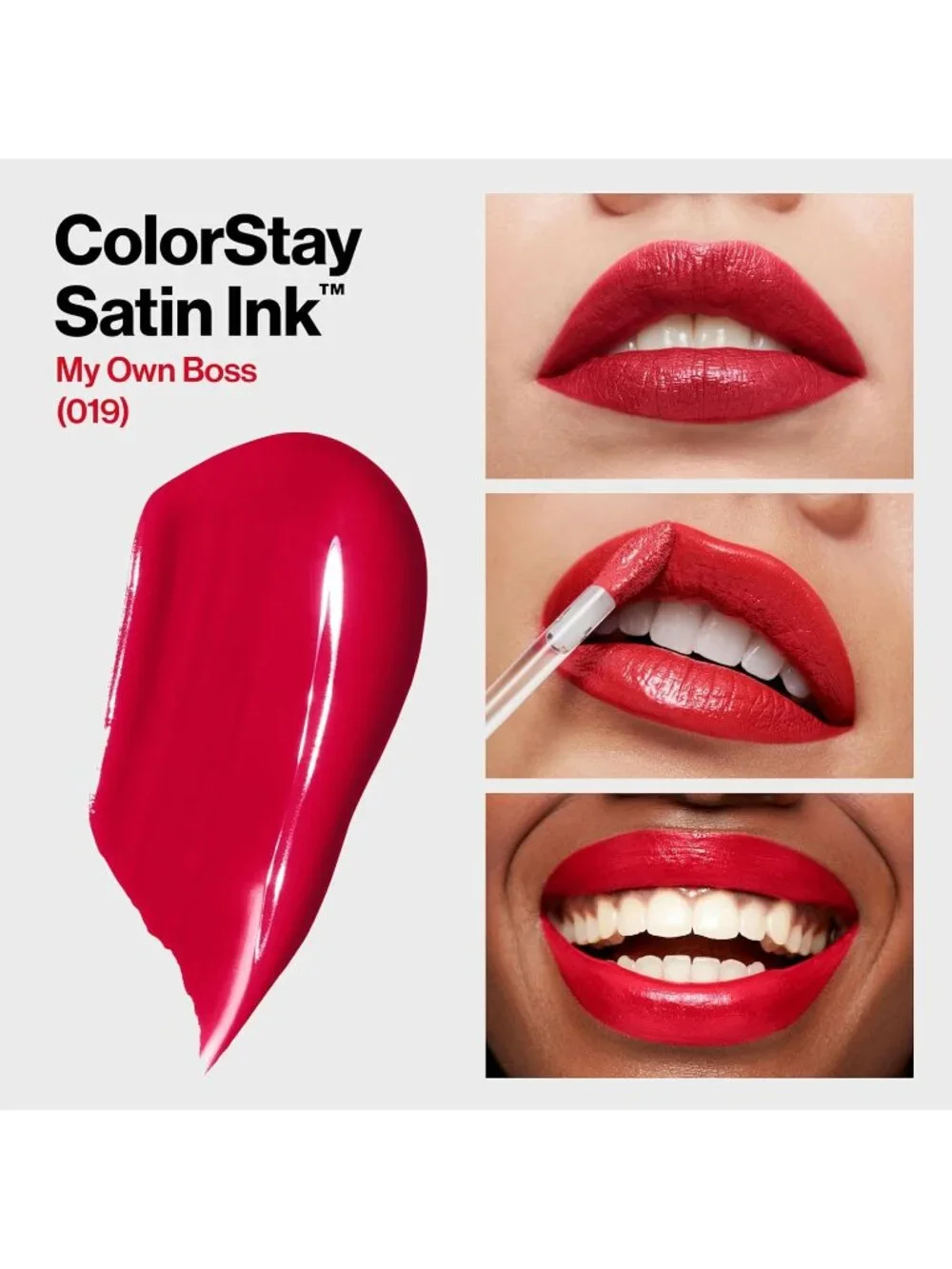 Revlon 019 My Own Boss Colorstay Satin Ink Longwear Hydrating Liquid Lipstick